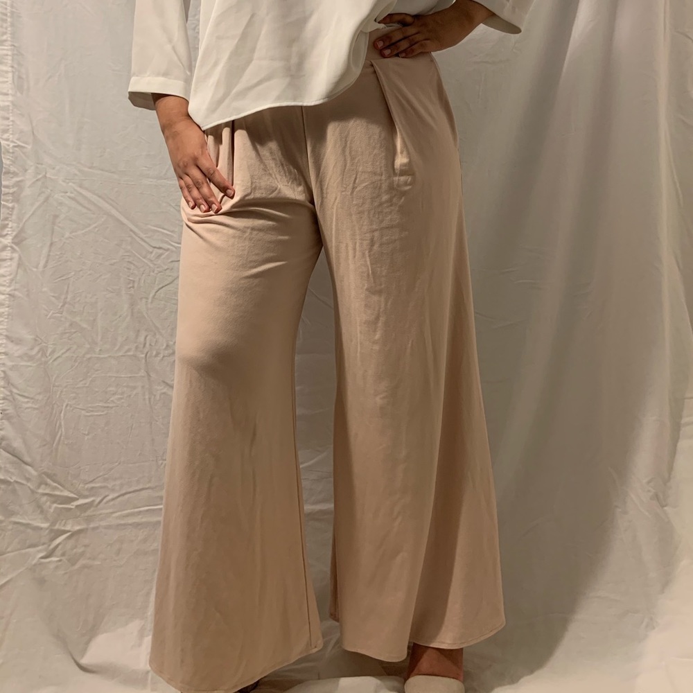 light pink palazzo pants